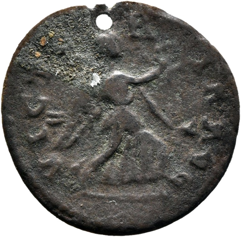 RIC IV Severus Alexander 302d Severus Alexander reverse, Victory, winged, draped, running right, holding wreath in right h...