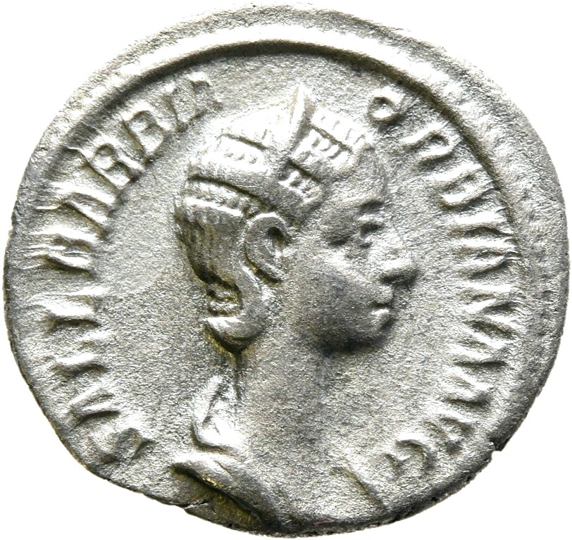 RIC IV Severus Alexander 319 Severus Alexander obverse, Bust of Orbiana, diademed, draped, right