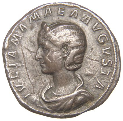RIC IV Severus Alexander 328 Severus Alexander obverse, Bust of Julia Mamaea, diademed, draped, right