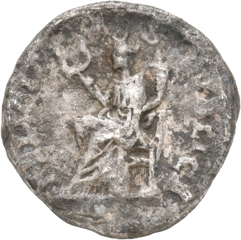 RIC IV Severus Alexander 338 Severus Alexander reverse, Felicitas, draped, seated left, holding caduceus in right hand and...