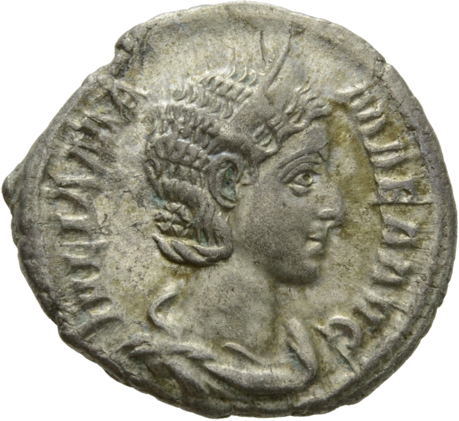 RIC IV Severus Alexander 341 Severus Alexander obverse, Bust of Julia Mamaea, diademed, draped, right