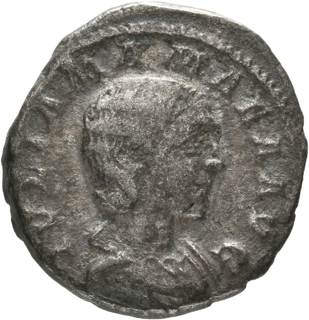 RIC IV Severus Alexander 343 Severus Alexander obverse, Bust of Julia Mamaea, draped, right