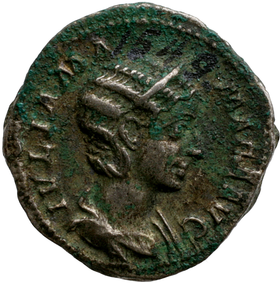 RIC IV Severus Alexander 355 Severus Alexander obverse, Bust of Julia Mamaea, diademed, draped, right