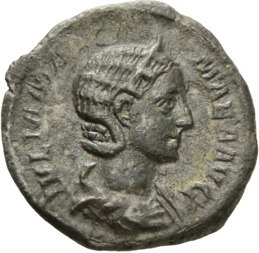 RIC IV Severus Alexander 358 Severus Alexander obverse, Bust of Julia Mamaea, diademed, right