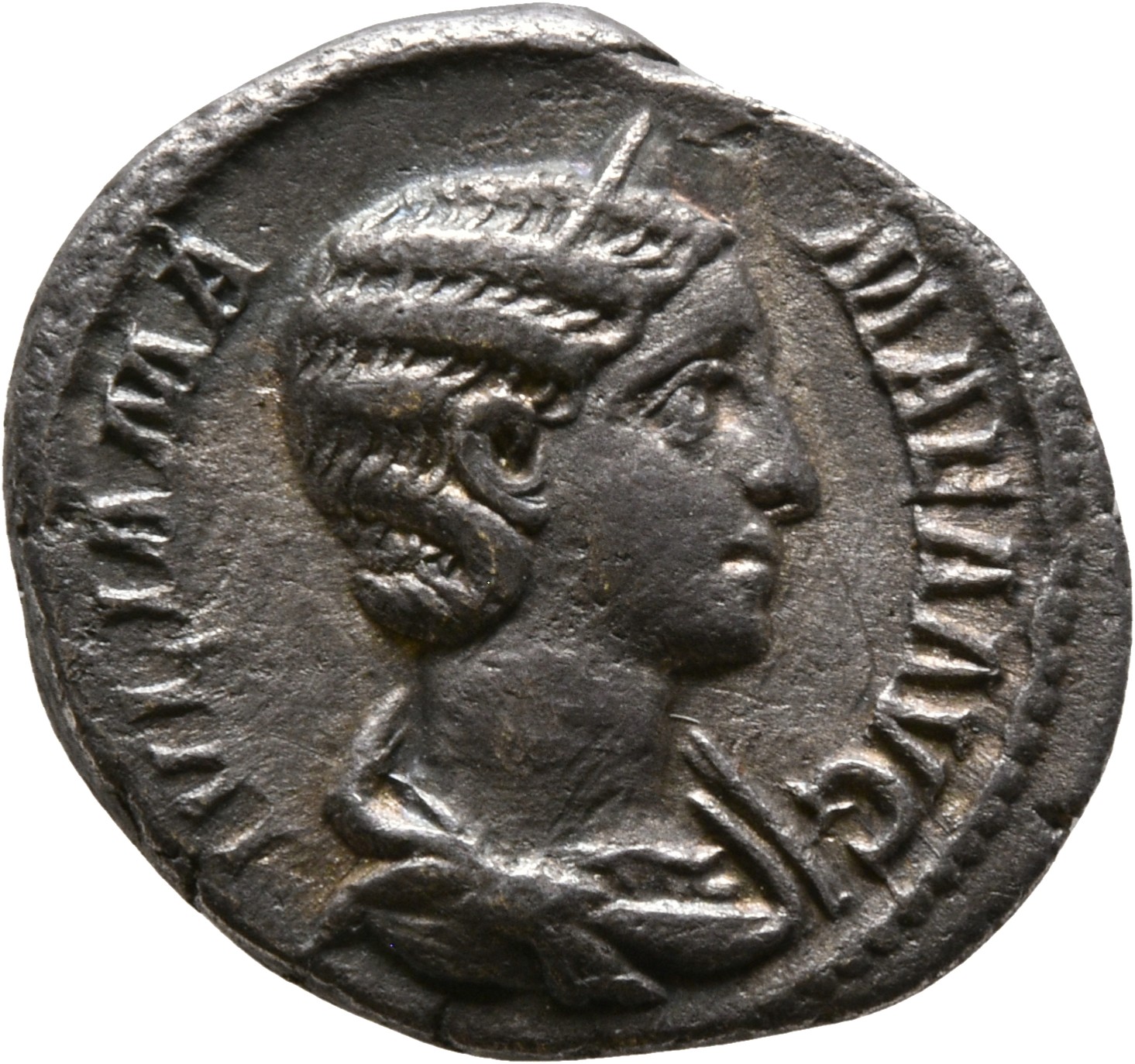 RIC IV Severus Alexander 358 Severus Alexander obverse, Bust of Julia Mamaea, diademed, right