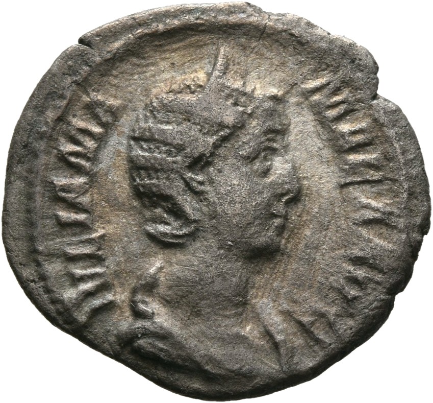 RIC IV Severus Alexander 360 Severus Alexander obverse, Bust of Julia Mamaea, diademed, right
