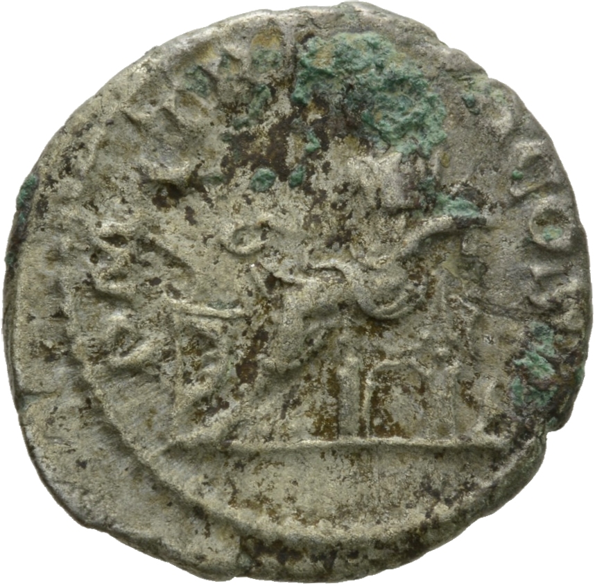 RIC IV Severus Alexander 42 Severus Alexander reverse, Salus, draped, seated left on throne, feeding out of patera in righ...