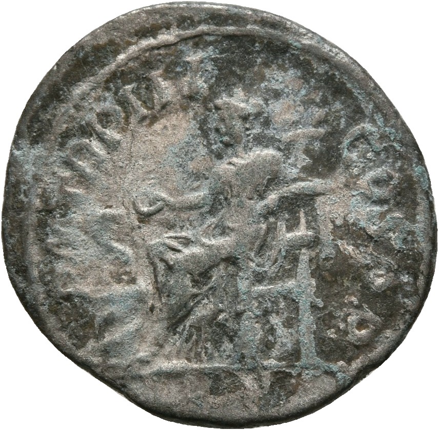 RIC IV Severus Alexander 42 Severus Alexander reverse, Salus, draped, seated left on throne, feeding out of patera in righ...