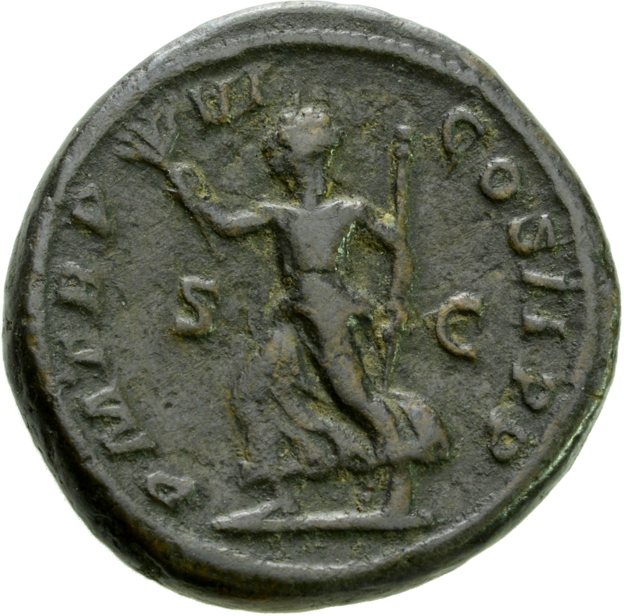 RIC IV Severus Alexander 466c Severus Alexander reverse, Pax, draped, running left, holding olive-branch in right hand and...