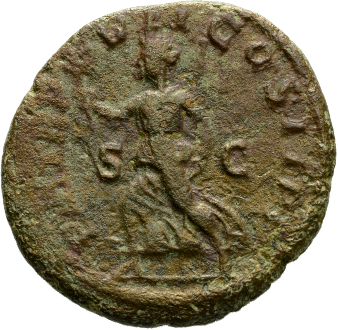 RIC IV Severus Alexander 480 Severus Alexander reverse, Pax, draped, running left, holding olive-branch in right hand and ...