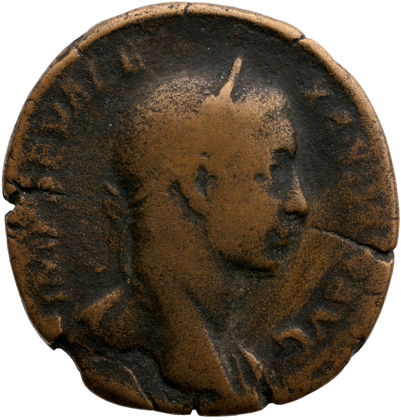 RIC IV Severus Alexander 489 Severus Alexander obverse, Bust of Severus Alexander, laureate, draped over left shoulder, right