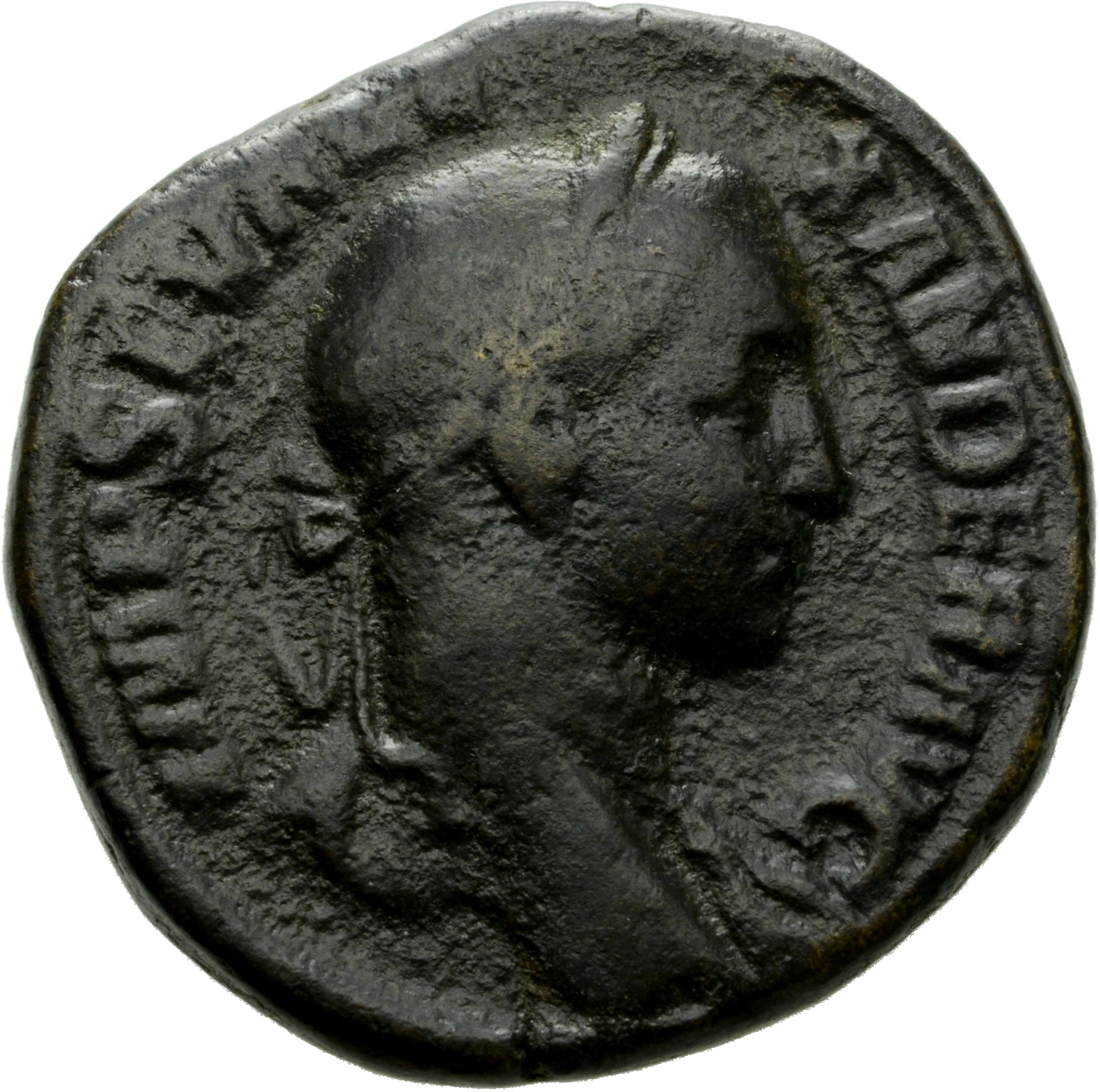 RIC IV Severus Alexander 495 Severus Alexander obverse, Bust of Severus Alexander, laureate, draped over left shoulder, right
