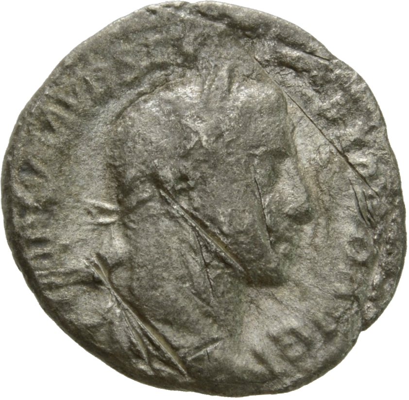 RIC IV Severus Alexander 50 Severus Alexander obverse, Bust of Severus Alexander, laureate, draped, right