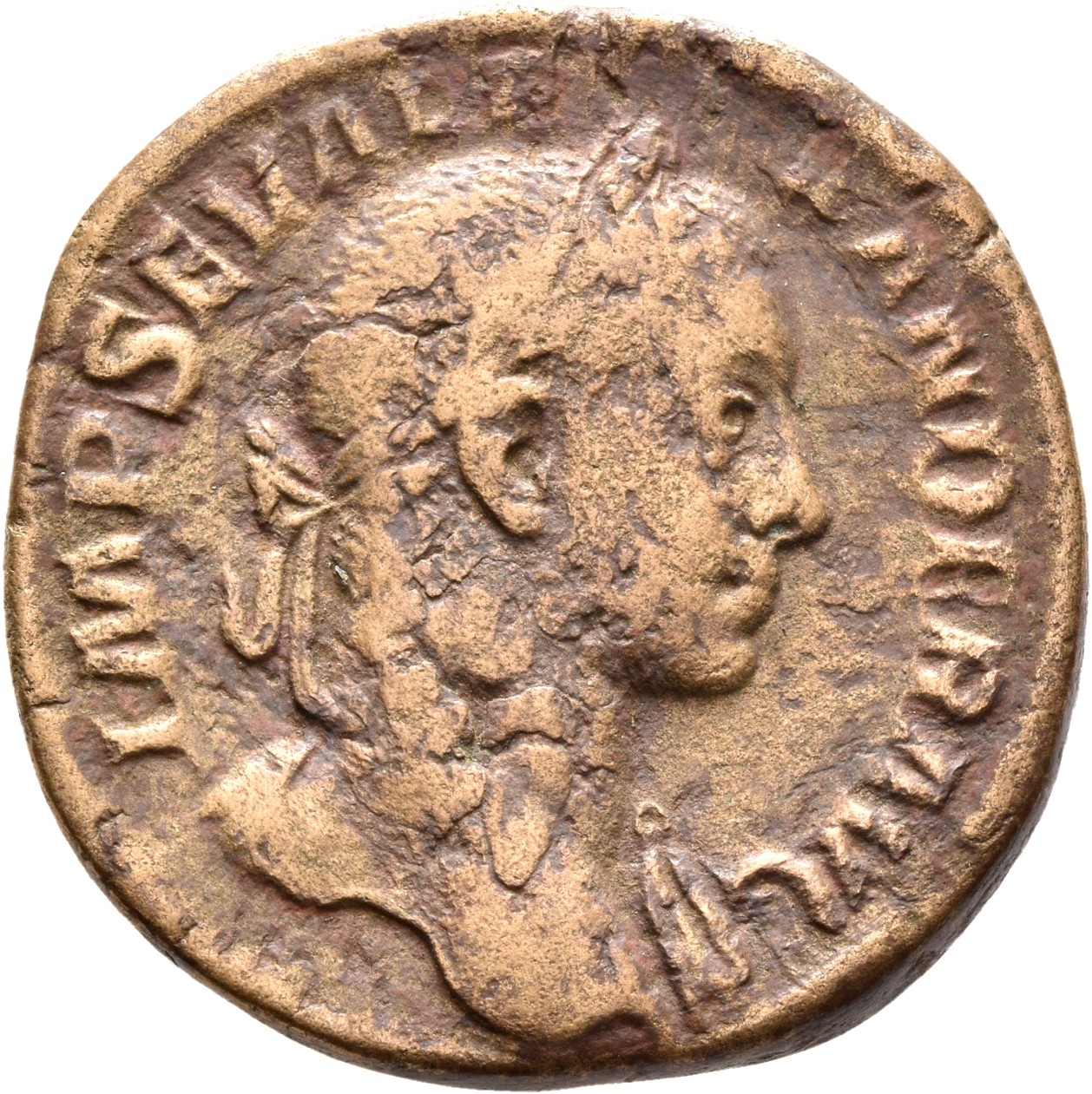 RIC IV Severus Alexander 503 Severus Alexander obverse, Bust of Severus Alexander, laureate, draped over left shoulder, right