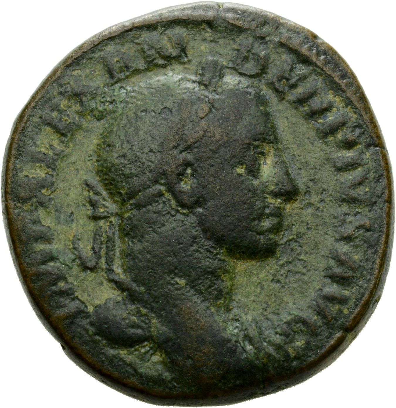 RIC IV Severus Alexander 513 Severus Alexander obverse, Bust of Severus Alexander, laureate, draped over left shoulder, right