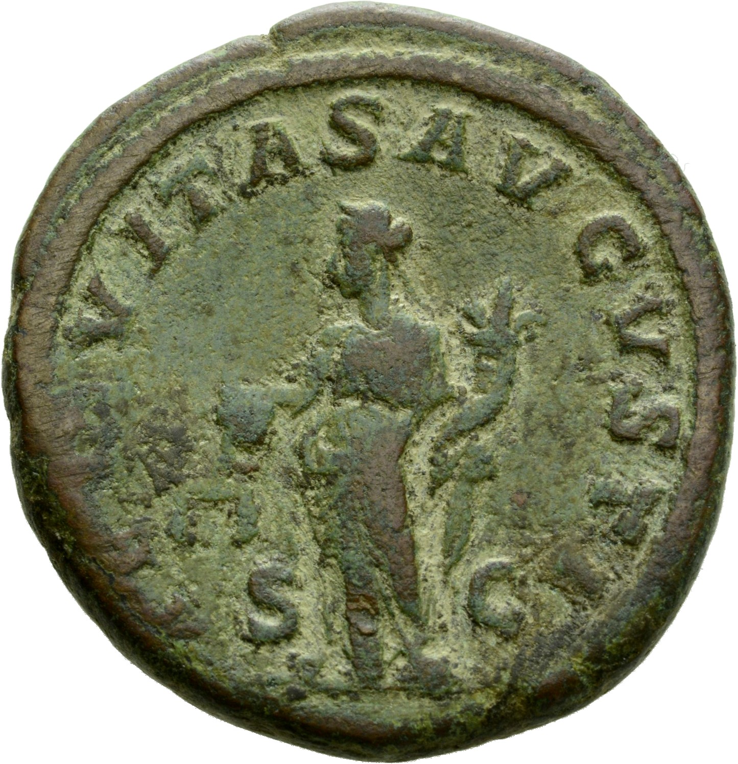 RIC IV Severus Alexander 547 Severus Alexander reverse, Aequitas, draped, standing left, holding scales in right hand and ...