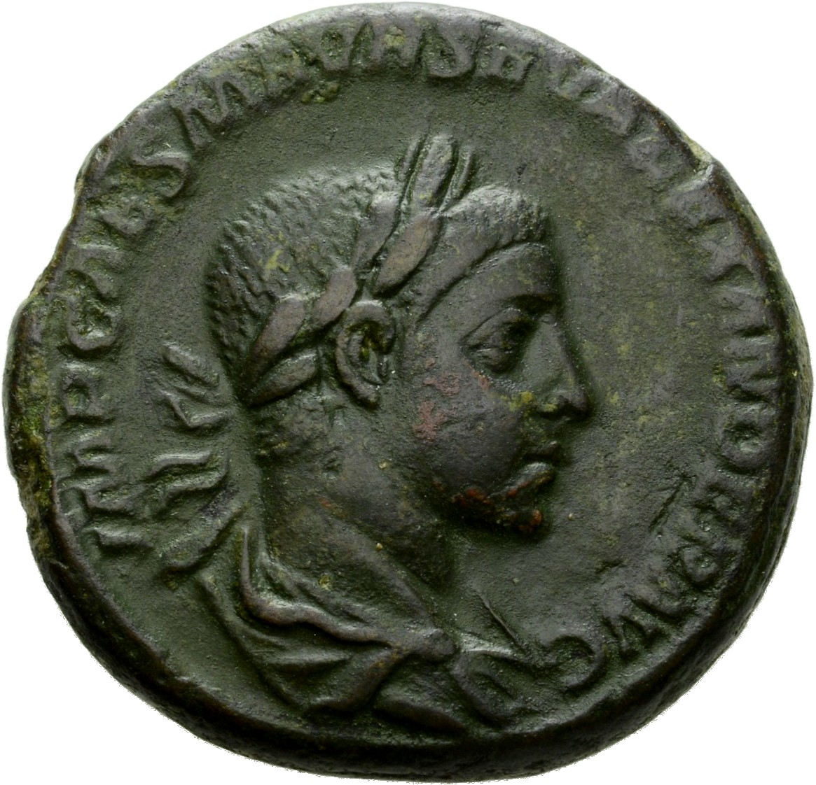 RIC IV Severus Alexander 569 Severus Alexander obverse, Bust of Severus Alexander, laureate, draped, right