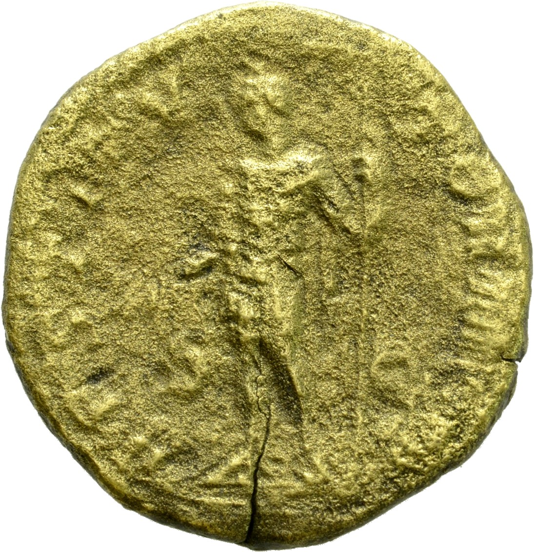 RIC IV Severus Alexander 601 Severus Alexander reverse, Severus Alexander, in military attire, extending right hand and ho...