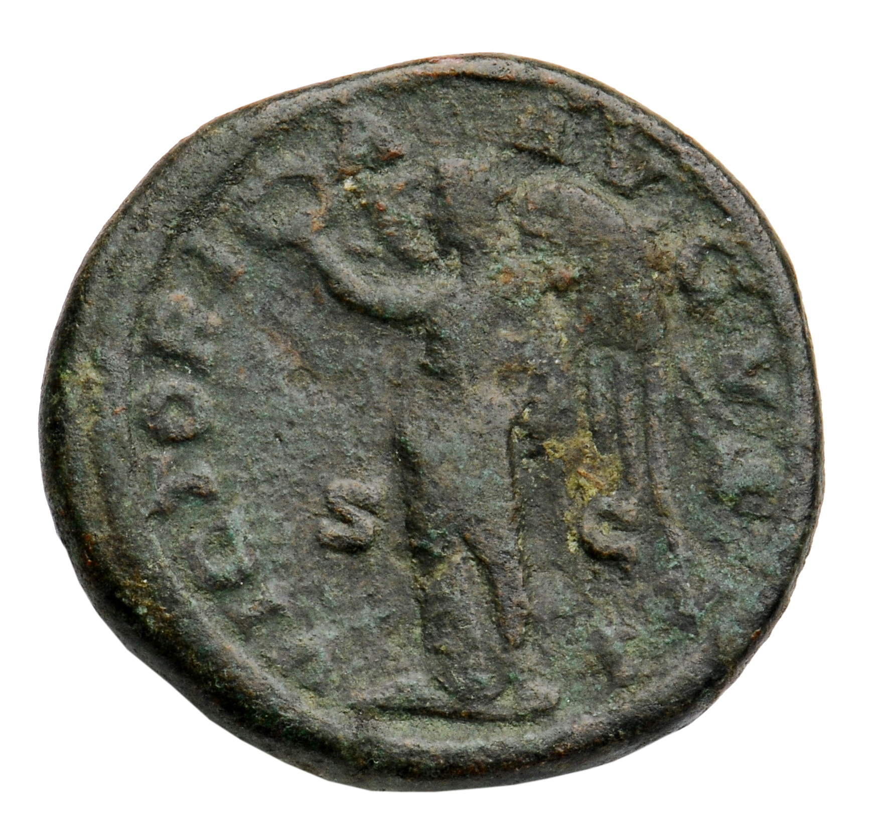 RIC IV Severus Alexander 619a Severus Alexander reverse, Victory, winged, draped, standing left, holding wreath in right h...