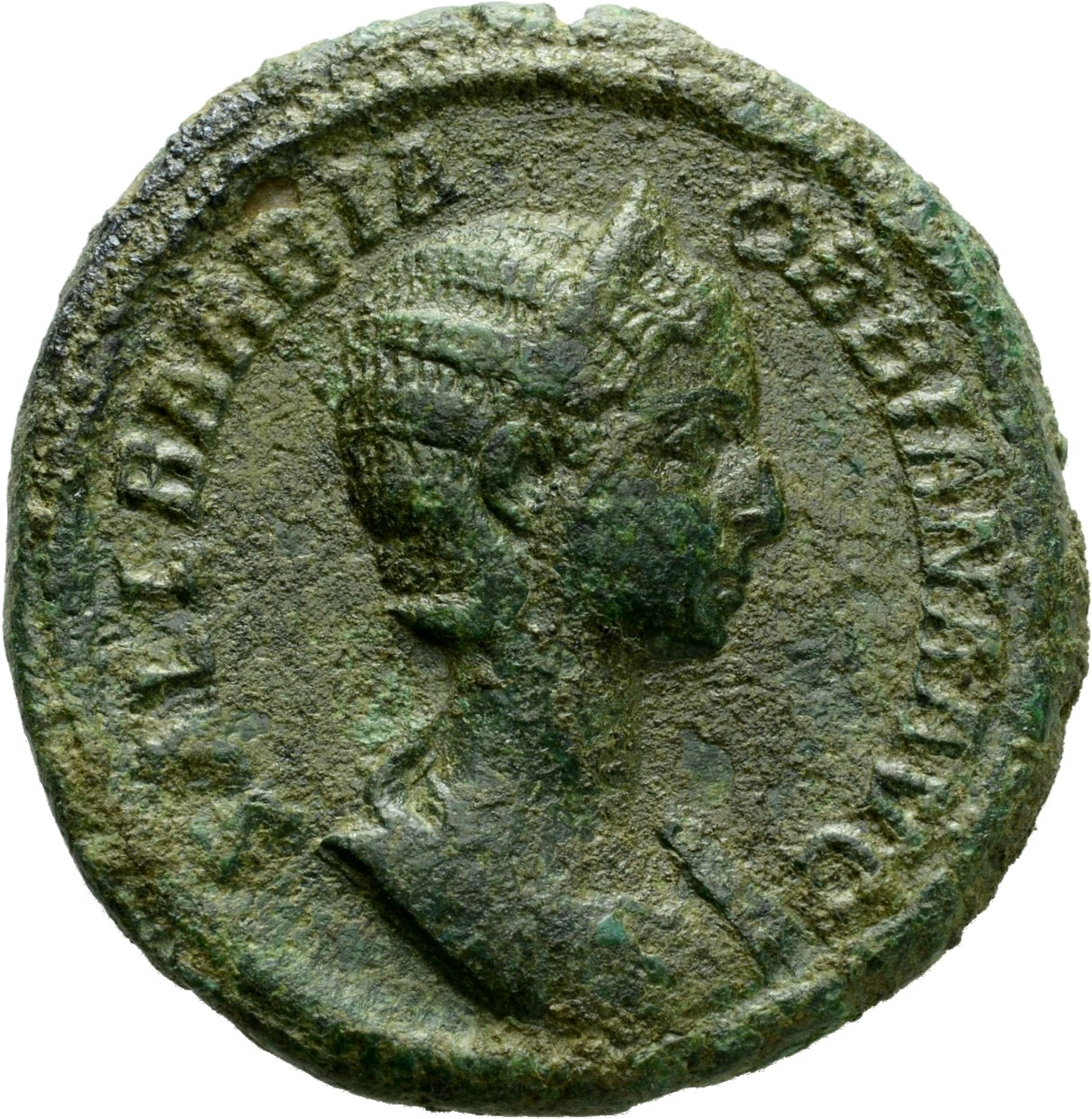 RIC IV Severus Alexander 656 Severus Alexander obverse, Bust of Orbiana, diademed, draped, right