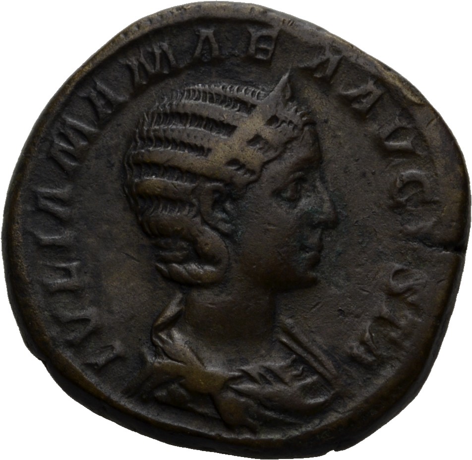 RIC IV Severus Alexander 670 Severus Alexander obverse, Bust of Julia Mamaea, diademed, draped, right