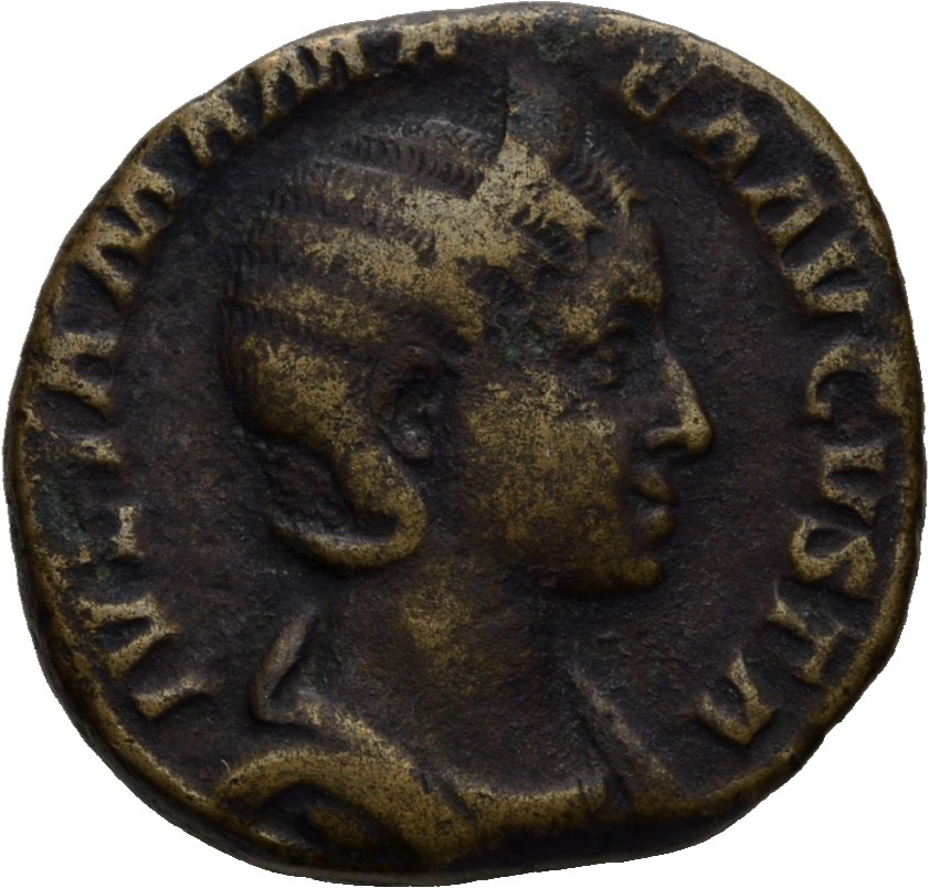 RIC IV Severus Alexander 679 Severus Alexander obverse, Bust of Julia Mamaea, diademed, draped, right