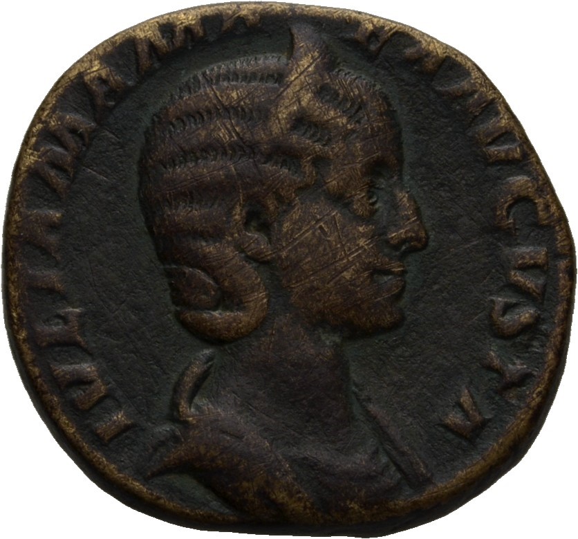RIC IV Severus Alexander 680 Severus Alexander obverse, Bust of Julia Mamaea, diademed, draped, right