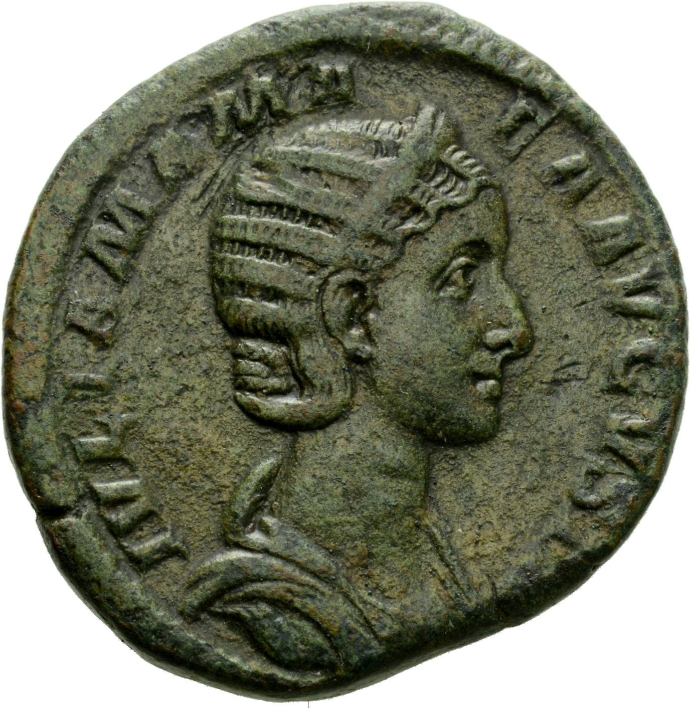 RIC IV Severus Alexander 683 Severus Alexander obverse, Bust of Julia Mamaea, diademed, draped, right