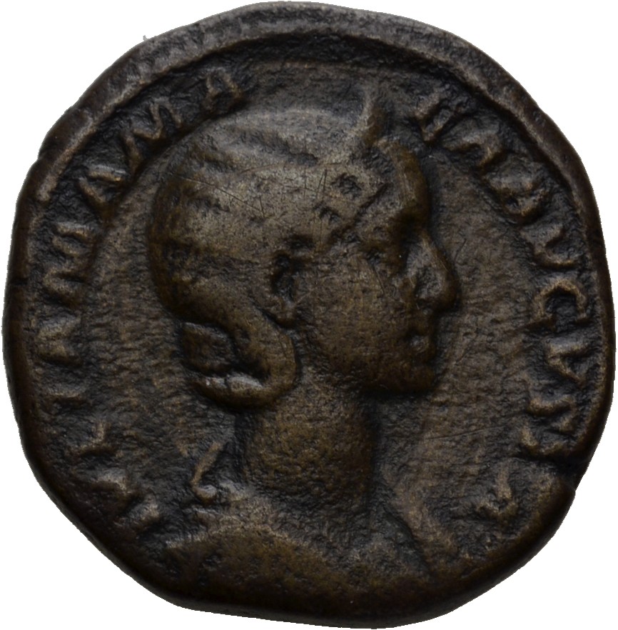 RIC IV Severus Alexander 694 Severus Alexander obverse, Bust of Julia Mamaea, diademed, draped, right