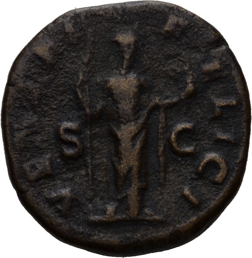 RIC IV Severus Alexander 694 Severus Alexander reverse, Venus, draped, standing right, holding sceptre in right hand and C...