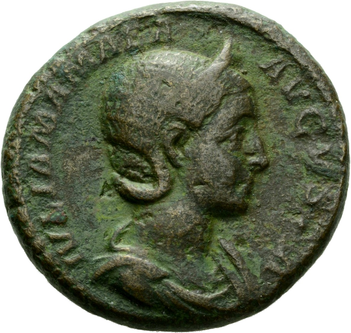RIC IV Severus Alexander 707 Severus Alexander obverse, Bust of Julia Mamaea, diademed, draped, right