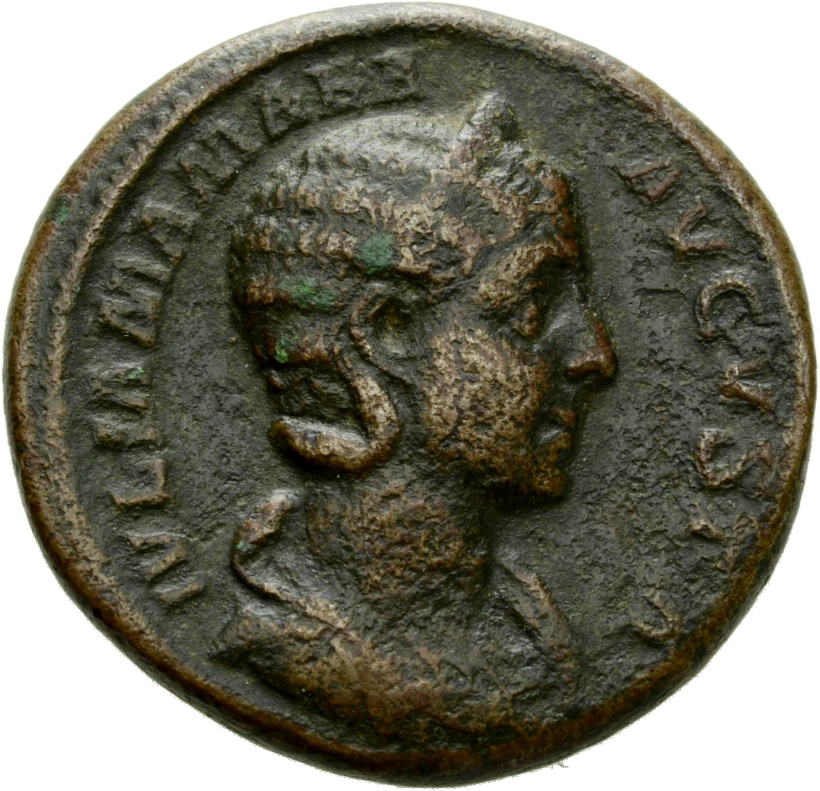 RIC IV Severus Alexander 711 Severus Alexander obverse, Bust of Julia Mamaea, diademed, draped, right
