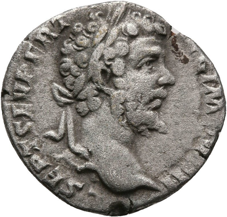 RIC IV Septimius Severus 100 Septimius Severus obverse, Head of Septimius Severus, laureate, right