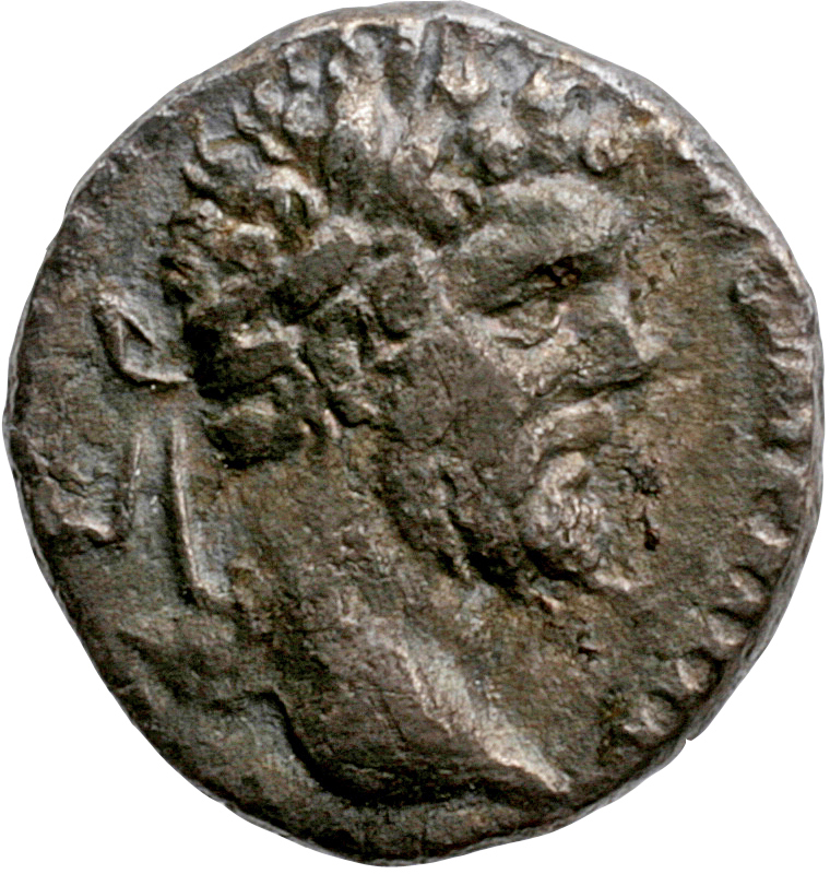 RIC IV Septimius Severus 106 (denarius) Septimius Severus obverse, Head of Septimius Severus, laureate, right