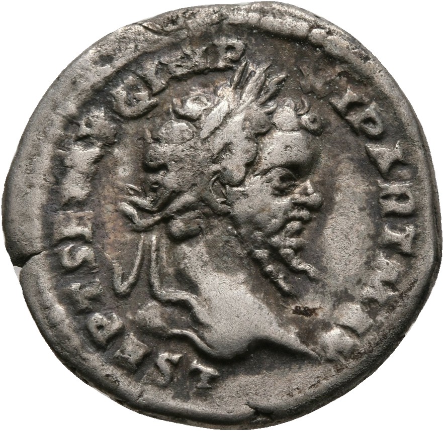 RIC IV Septimius Severus 125A (denarius) Septimius Severus obverse, Head of Septimius Severus, laureate, right