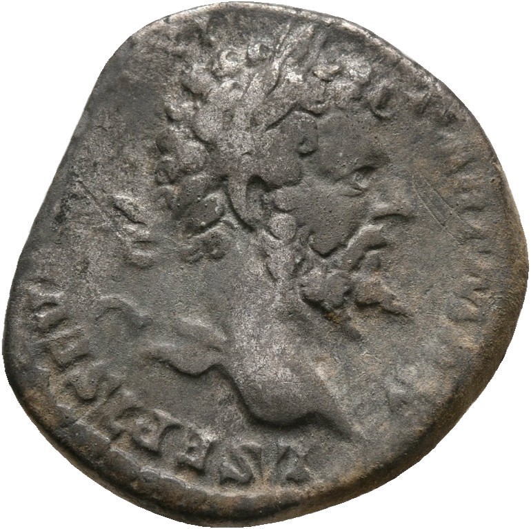RIC IV Septimius Severus 130 (denarius) Septimius Severus obverse, Head of Septimius Severus, laureate, right