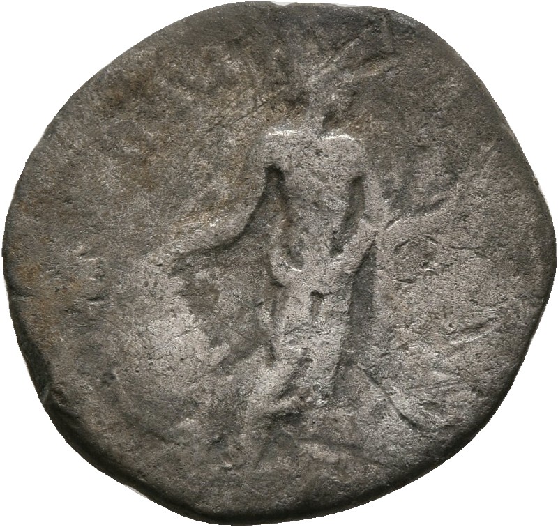 RIC IV Septimius Severus 134 Septimius Severus reverse, Mars, helmeted, in military attire, standing right, resting right ...