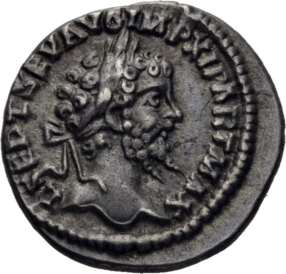 RIC IV Septimius Severus 135Ab Septimius Severus obverse, Head of Septimius Severus, laureate, right