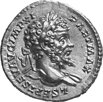 RIC IV Septimius Severus 135 (aureus) Septimius Severus obverse, Head of Septimius Severus, laureate, right