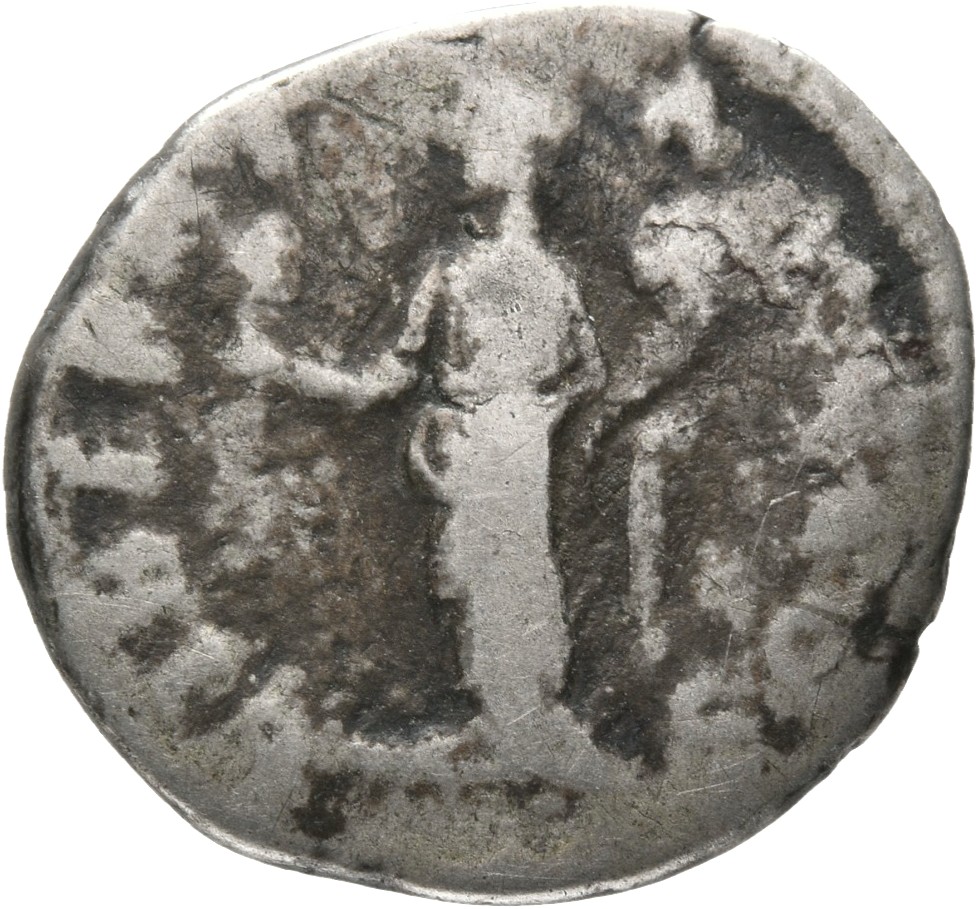 RIC IV Septimius Severus 18 (denarius) Septimius Severus reverse, Liberalitas, draped, standing left, holding abacus in ri...