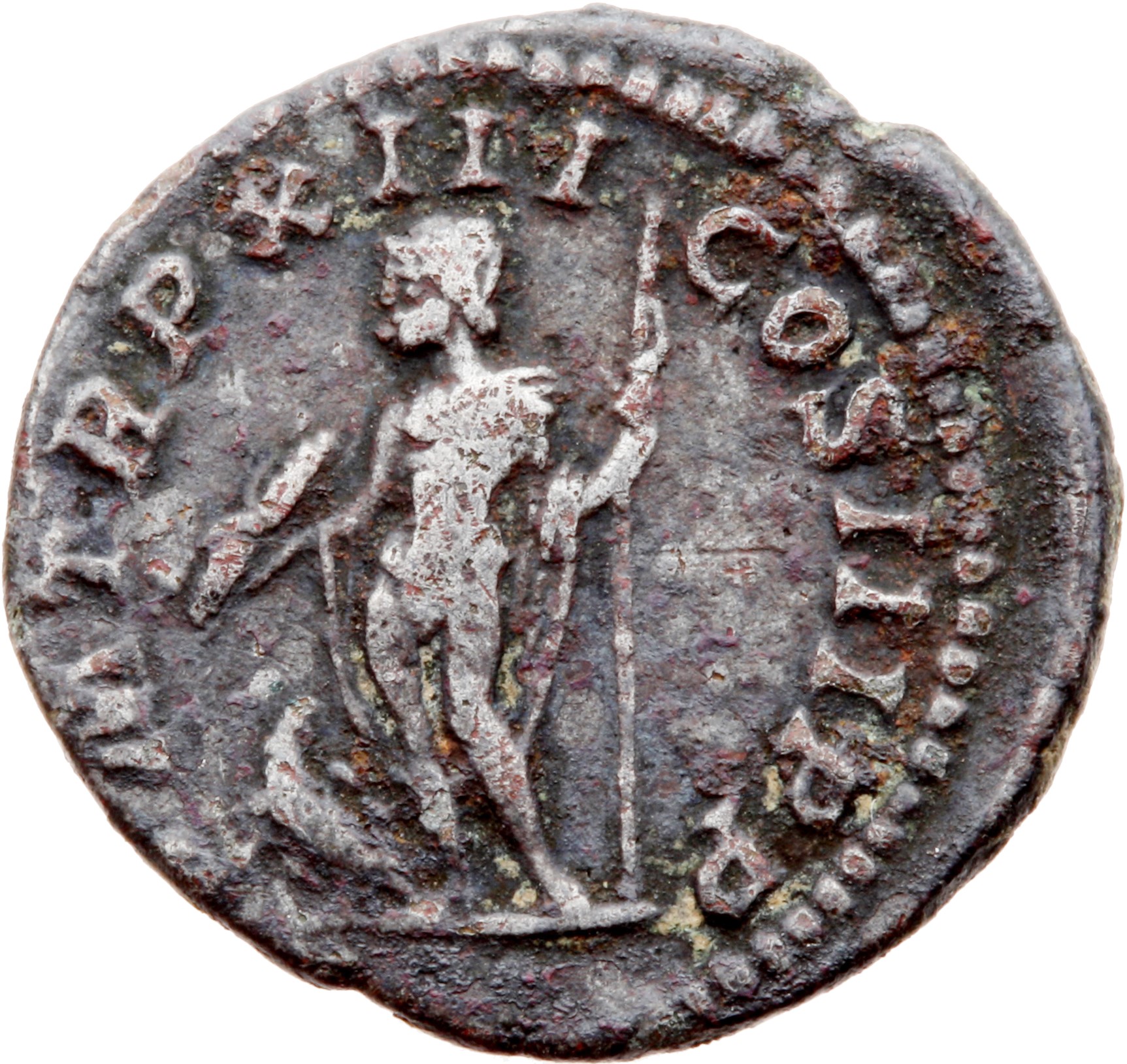 RIC IV Septimius Severus 196 (denarius) Septimius Severus reverse, Jupiter, naked except for cloak over left shoulder, sta...
