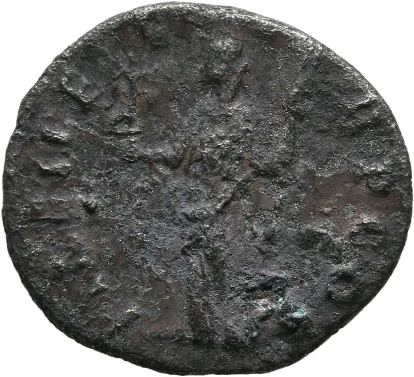 RIC IV Septimius Severus 1 (denarius) Septimius Severus reverse, Legionary eagle, facing left, between two standards