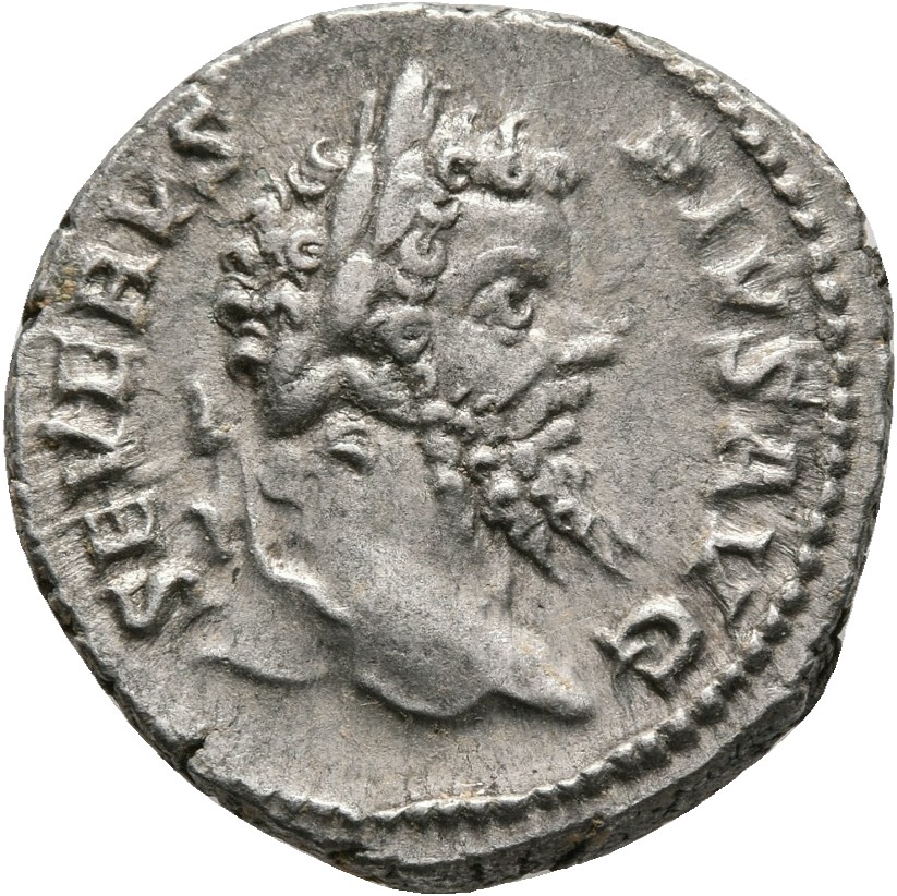 RIC IV Septimius Severus 200 Septimius Severus obverse, Head of Septimius Severus, laureate, right