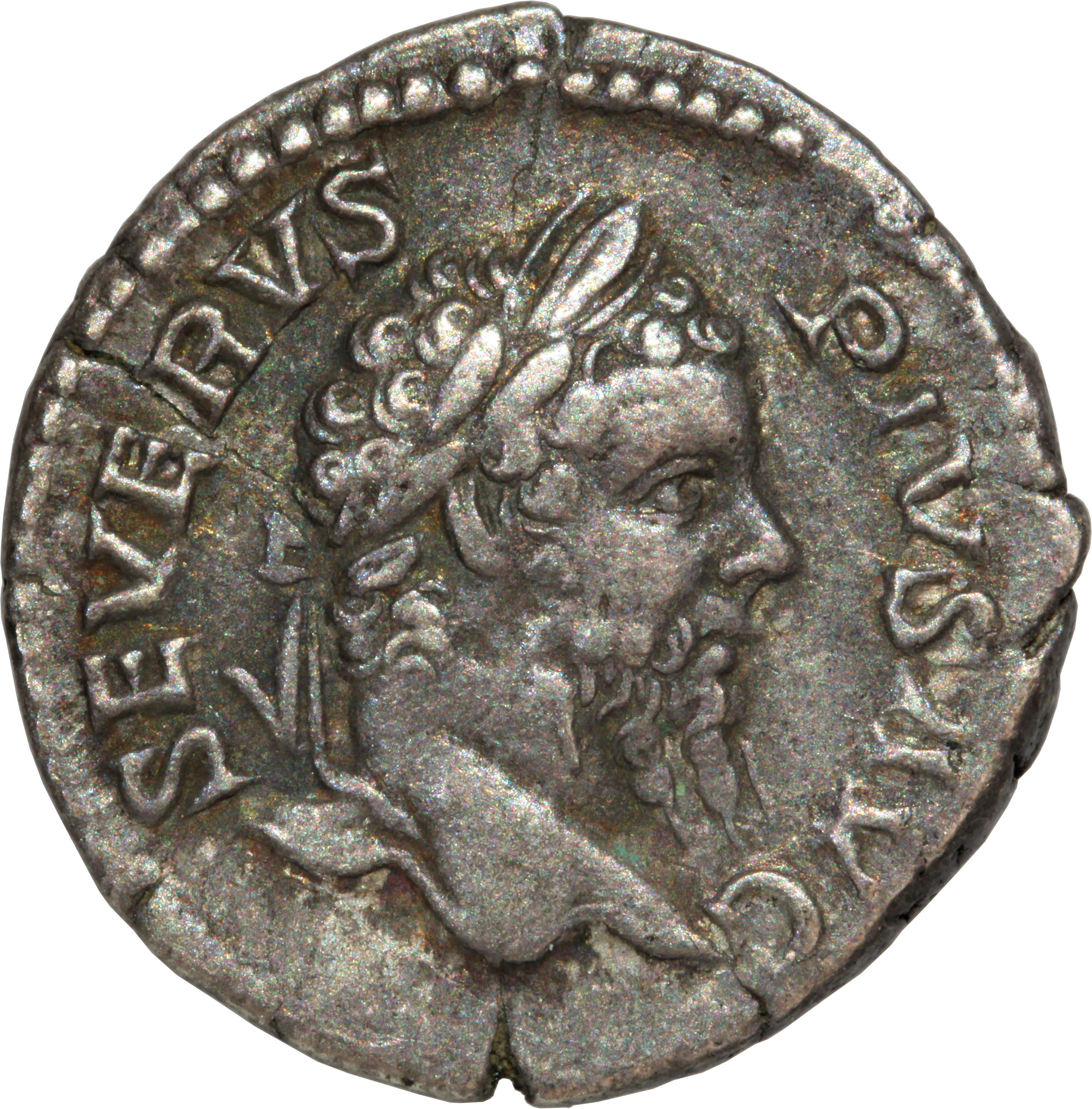 RIC IV Septimius Severus 226 Septimius Severus obverse, Head of Septimius Severus, laureate, right