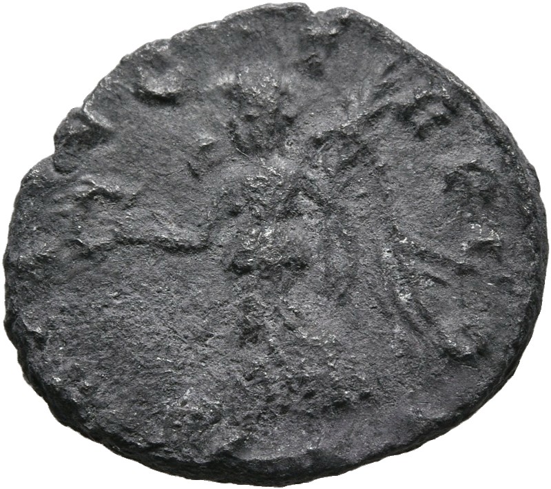 RIC IV Septimius Severus 22 (denarius) Septimius Severus reverse, Victory, winged, draped, advancing left, holding wreath ...
