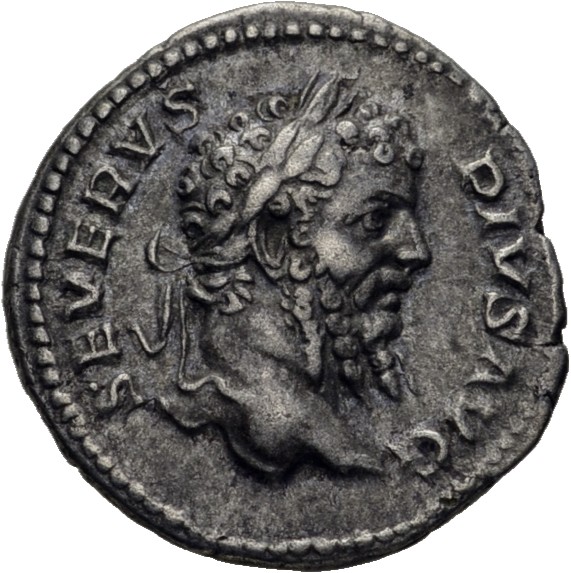 RIC IV Septimius Severus 230 Septimius Severus obverse, Head of Septimius Severus, laureate, right