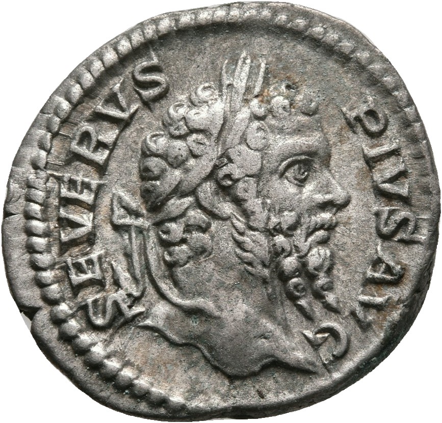 RIC IV Septimius Severus 236 Septimius Severus obverse, Head of Septimius Severus, laureate, right
