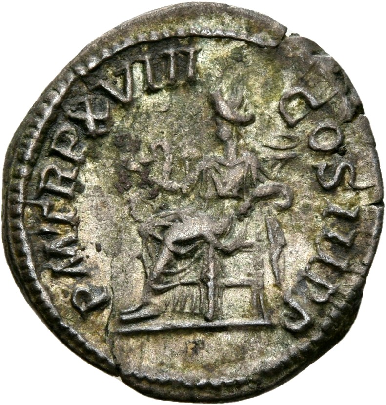 RIC IV Septimius Severus 236 Septimius Severus reverse, Salus, draped, seated left, feeding out of patera in right hand sn...