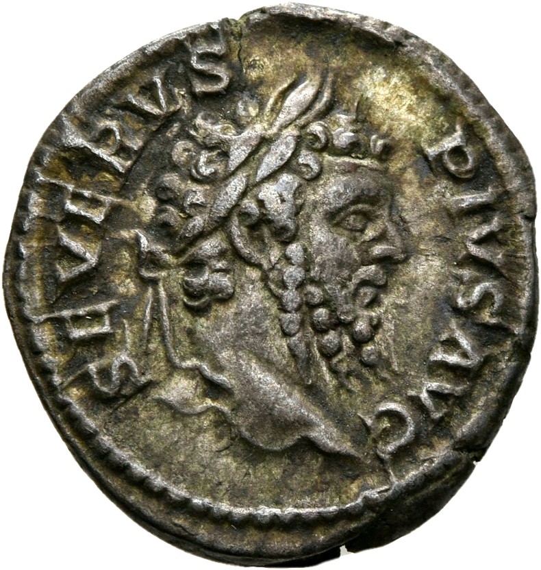 RIC IV Septimius Severus 236 Septimius Severus obverse, Head of Septimius Severus, laureate, right