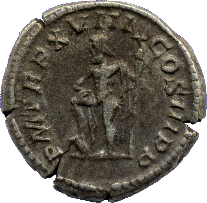 RIC IV Septimius Severus 241 Septimius Severus reverse, Neptune, naked except for cloak over left shoulder and right arm, ...